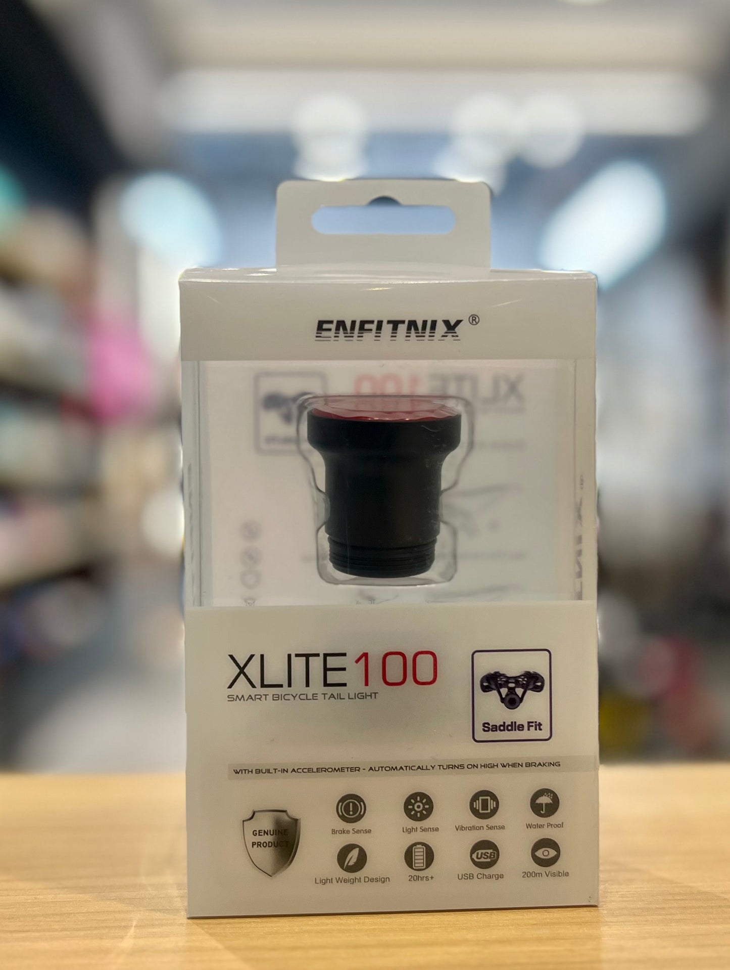 Enfitnux XLite100 Smart Tail Light Saddle Fit