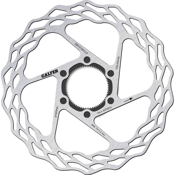 Galfer Wave Brake Disc - Road/Gravel | Fixed | Centerlock - Fulcrum AFS