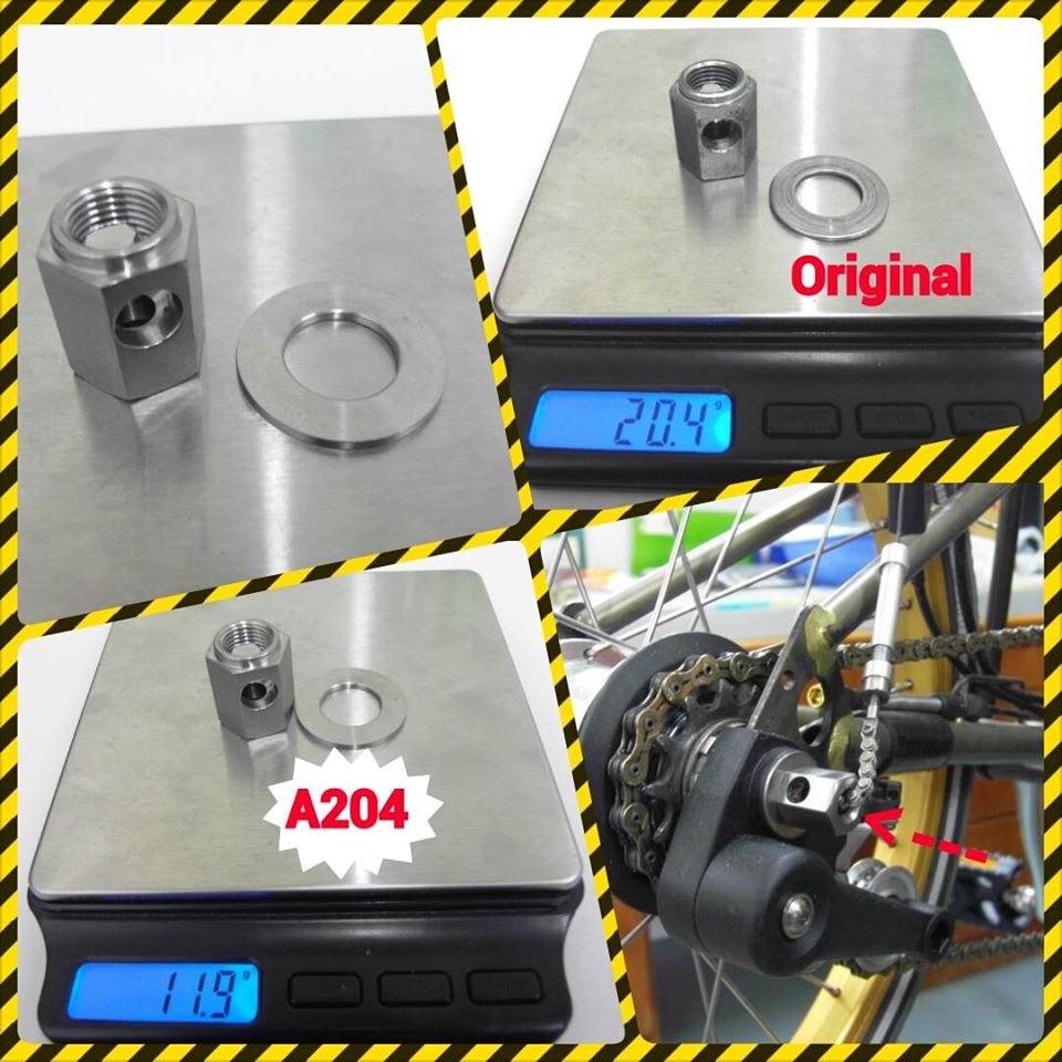 Ti Parts Ti-Nut chain tensioner nut