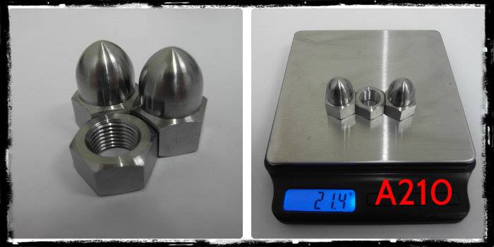 Ti Parts Ti-Nuts 1/2-spd rear hub Cap