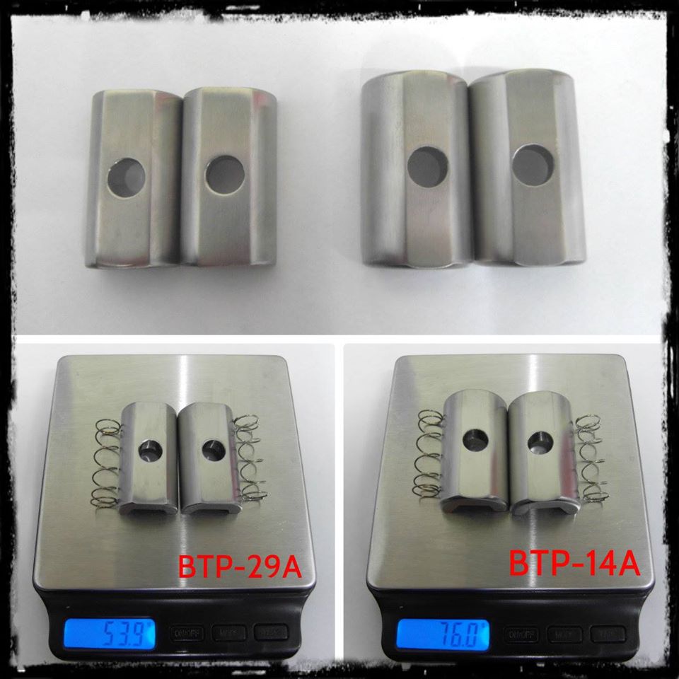 Ti Parts T2 Ti Hinge Clamp Plate