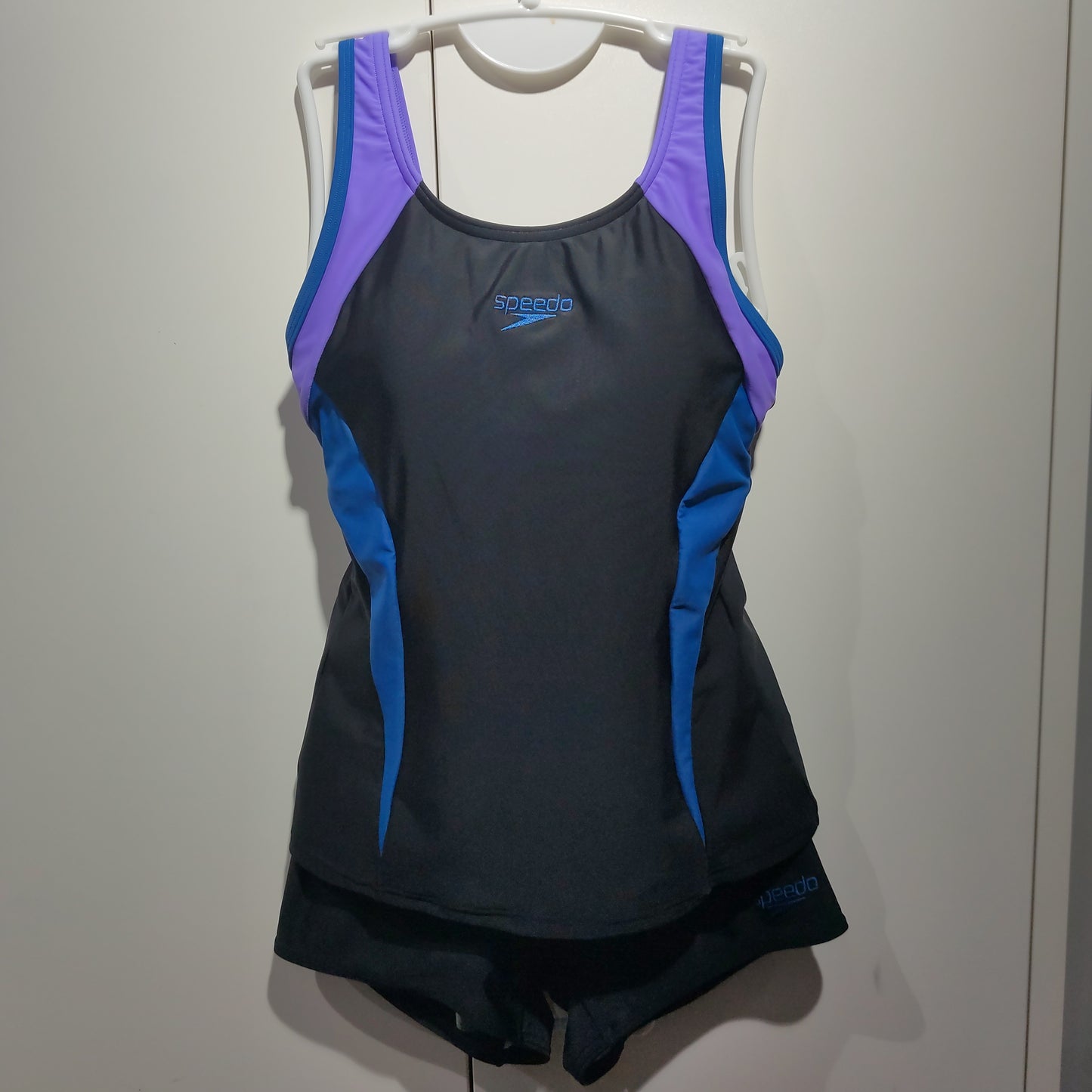 Speedo S20 F Logo Splice Tankini/ Boyleg (A)