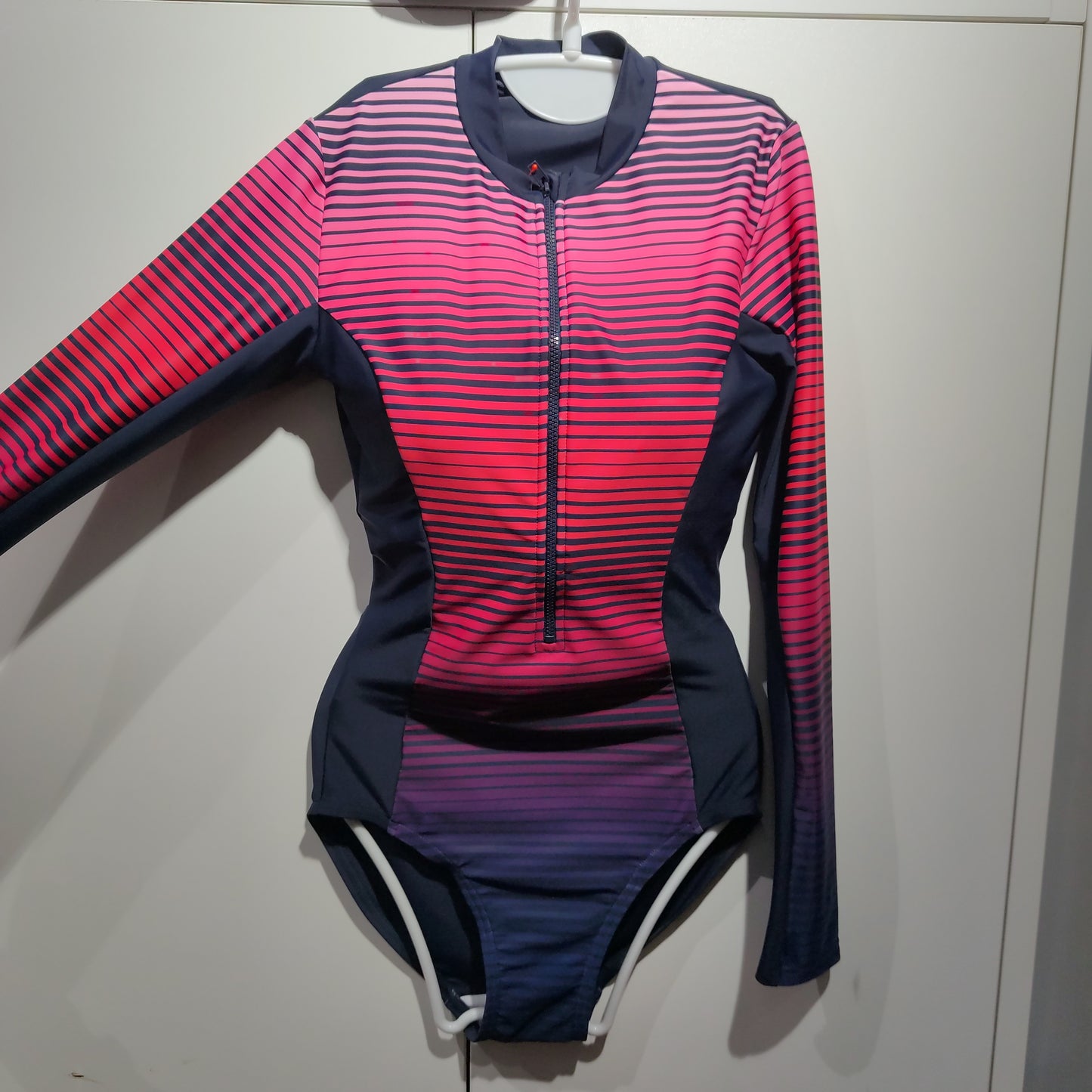 Speedo S20 F Placement Long Sleeve Wrap Back 1 Piece (A)