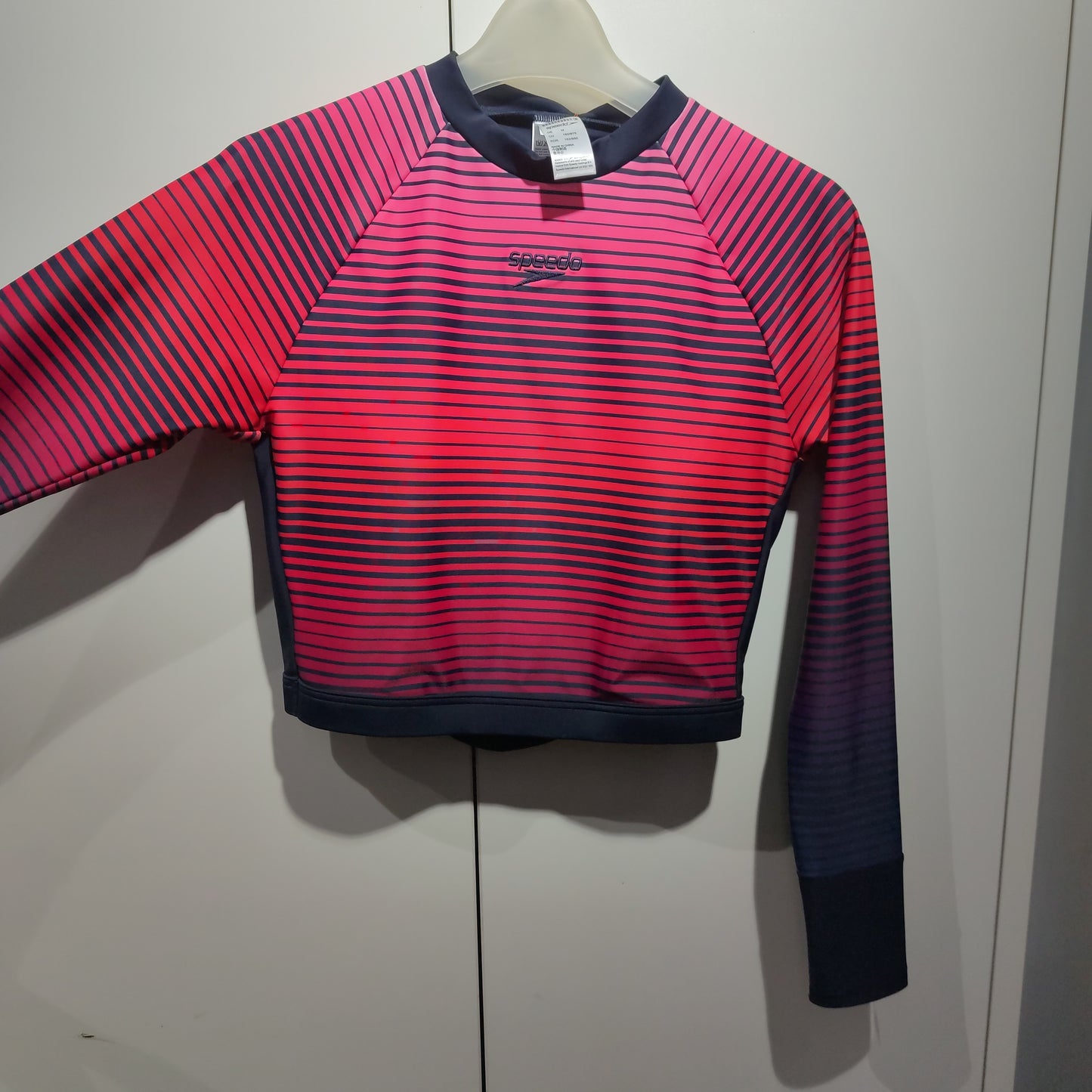 Speedo S20 F Placement Long Sleeve Wrap Back Top (A)
