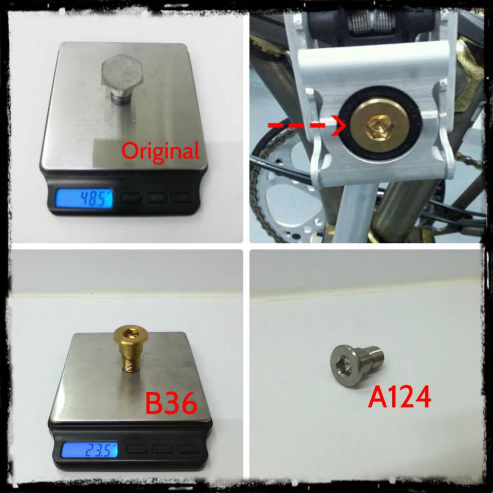 Ti Parts Ti-Bolts LH Pedal