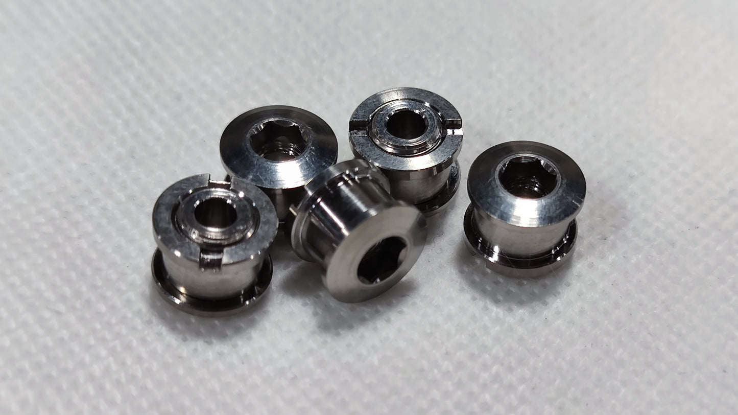 Ti Parts Titanium Single Chainring Bolt Set