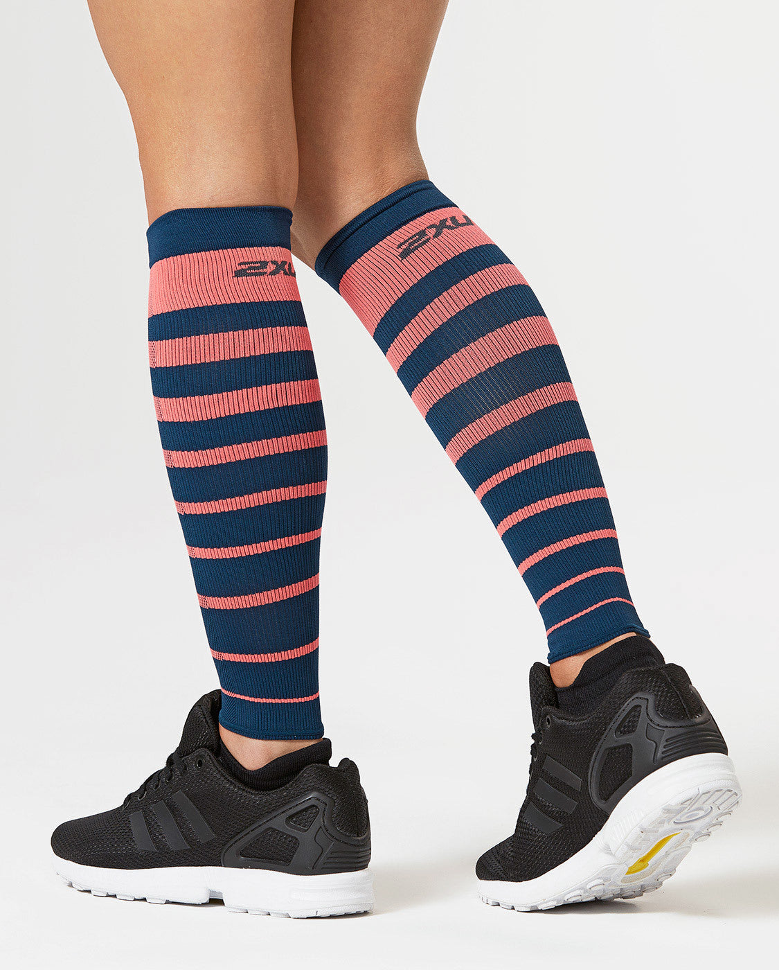 2XU Striped Run Comp Sleeves