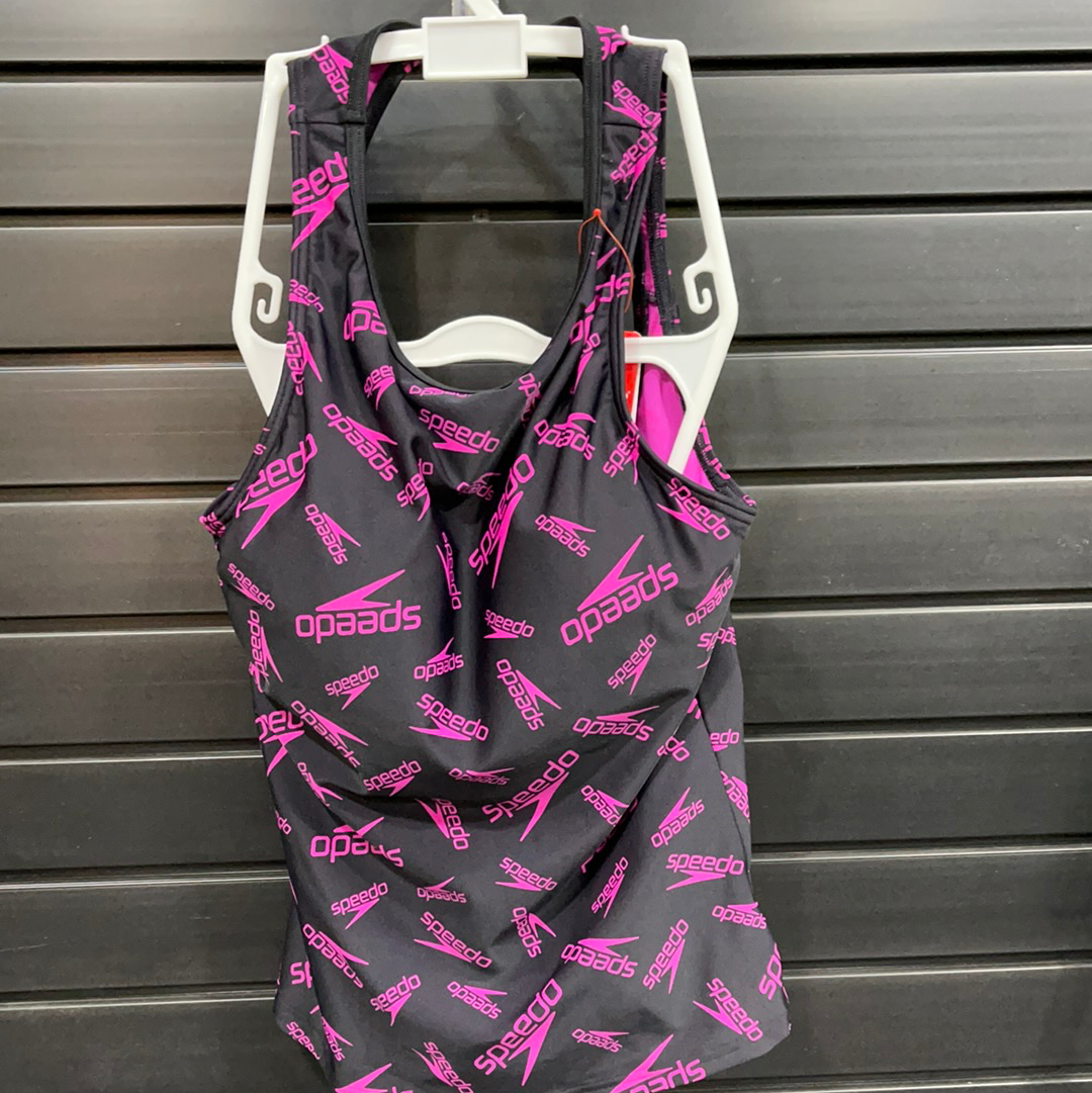 Speedo S21 L Boom Logo Allover Tankini