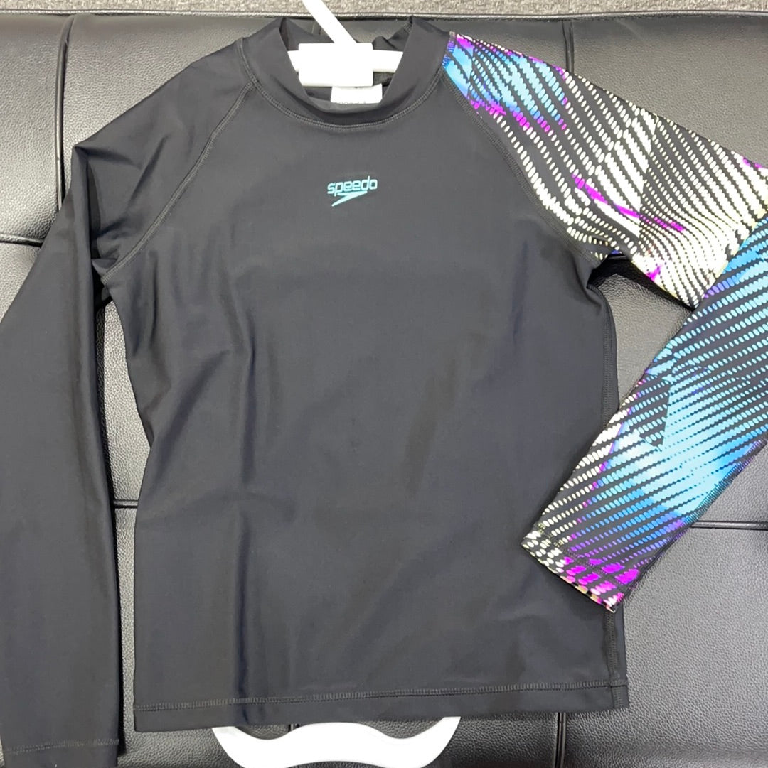 Speedo S21 J Digital Allover Rash Top