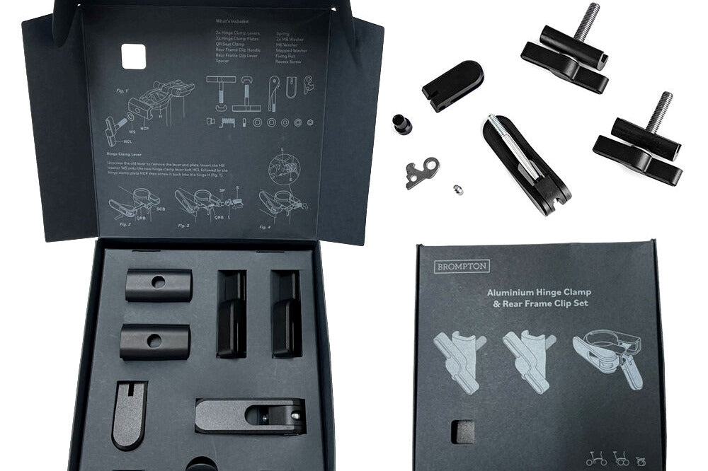Brompton Hinge Clamp & Rear Frame Clip Set