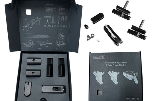 Brompton Hinge Clamp & Rear Frame Clip Set