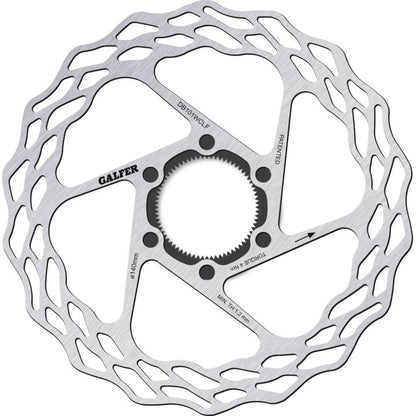 Galfer Wave Brake Disc - Road/Gravel | Fixed | Centerlock - Fulcrum AFS