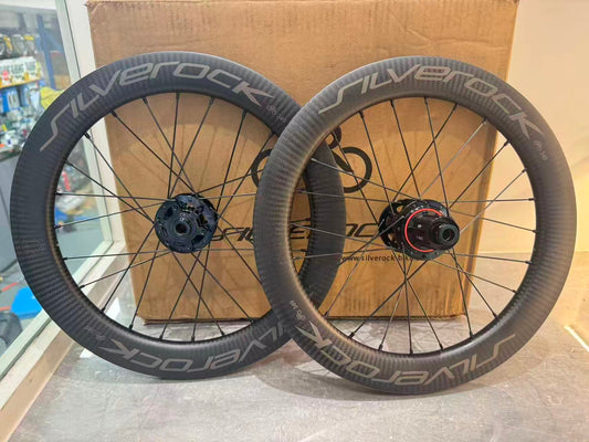 SILVEROCK SR40C Carbon Wheels 16inch 349 20" 406 Disc Brake for JAVA NEO Trifold Folding Bike Bicycle Wheelset Tubeless Clincher