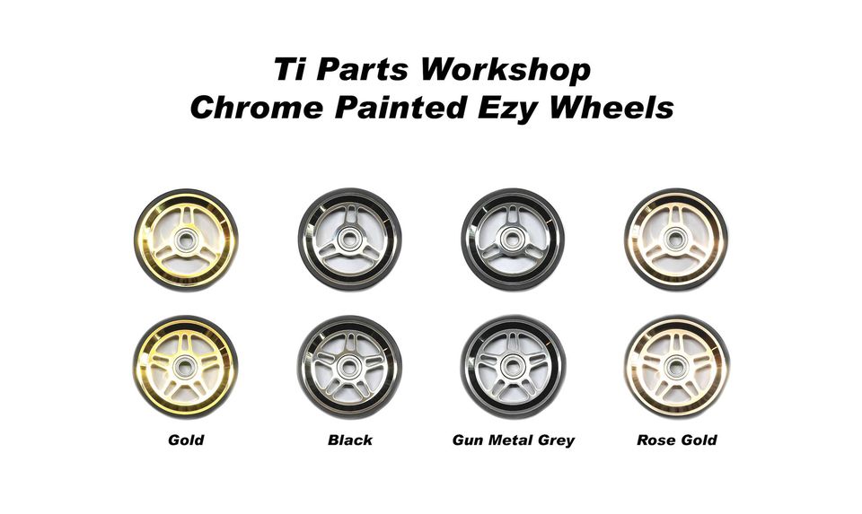 Ti Parts Chrome Painted 66mm Aluminum Easy Wheel
