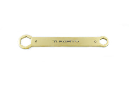 Ti Parts Workshop 10 & 15mm titanium wrench